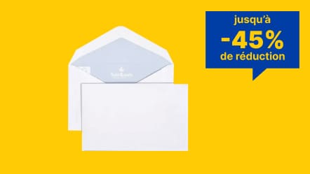 Enveloppes &amp; emballages jusqu&apos;à -45% de réduction