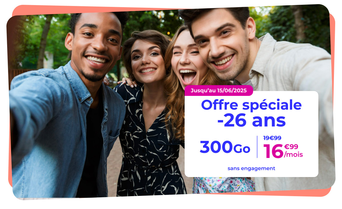 promotion spéciale pour les jeunes jusqu'au 15 juin