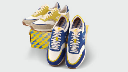 Baskets en édition limitée La Poste x Panafrica