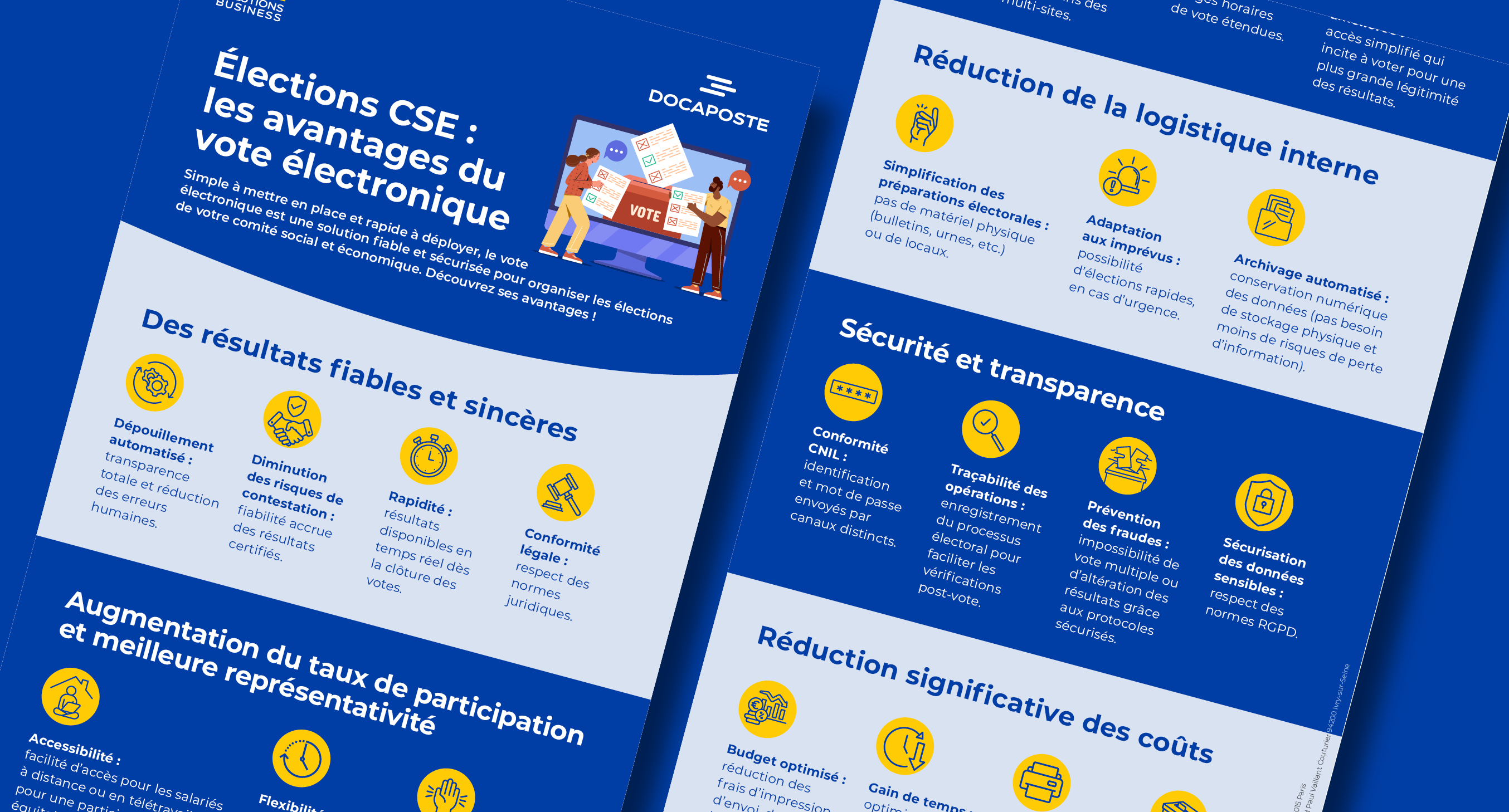 échantillon de l'infographie numérique avantages du vote électronique 