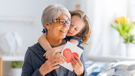 Modèle de carte postale pour ses petits-enfants